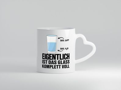 Wasserglas Motiv | Optimist Tasse | Chemiker | Chemie - Herz Tasse Weiß