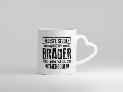 Neuste Studien: Brauer | Bier Brauer | Brauerei - Herz Tasse Weiß