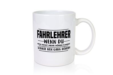 Fahrlehrer | Beruf Tasse | Fahrschule | Fahrschüler - Tasse Weiß