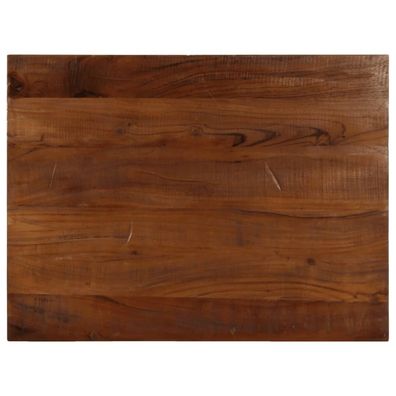 vidaXL Tischplatte 80x70x2,5 cm Rechteckig Altholz Massiv