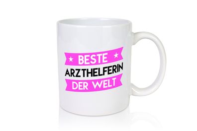 Beste Arzthelferin | Fachangestellte Medizin - Tasse Weiß