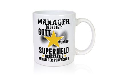 Bedeutung von Manager | Management - Tasse Weiß