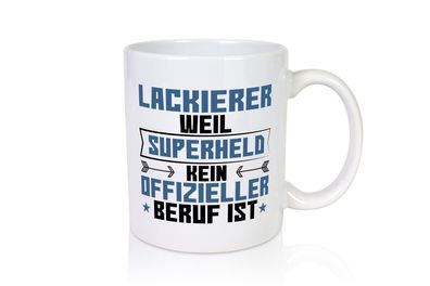 Superheld Lackierer | Definition lackieren - Tasse Weiß