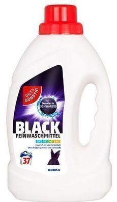 G&G Schwarz Waschgel für dunkle Kleidung, 37 Waschladungen