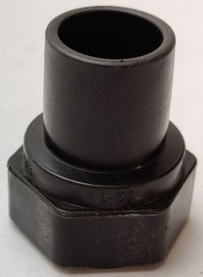 Agru Adapter Innengewinde 32mm x 1? IG SDR11/ISO-S5 PE100 schwarz 25.032.3232.11