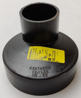 Akatherm 161156 PE-HD Reduktion exzentrisch d 110x56mm