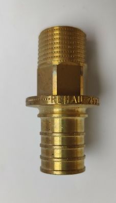 Rehau Rautitan Übergang mit Außengewinde 1/2" 25x3,5 mm Sechskant lang