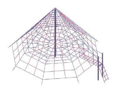 Kletter Spinne Seilklettergerät Seilpyramide Pyramide Netzpyramide Kletternetz