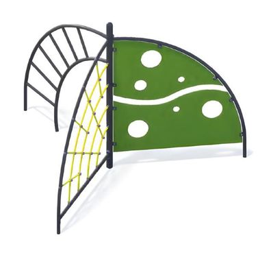 Spielplatz Hängeübergänge Kletterstangen Turnstangen Hangelstangen Klettergriffe