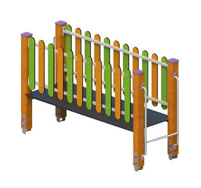 Spielplatz Schwebebalken Balancierbrücke Hängebrücke Kletterbrücke Wackelbalken