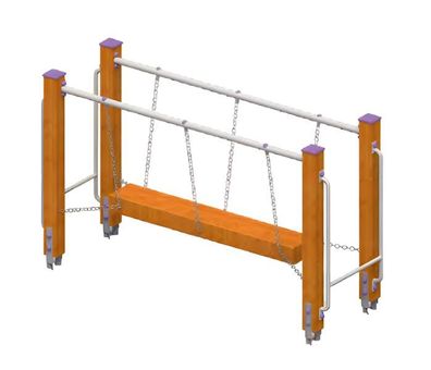 Spielplatz Balancierbrücke Schwebebalken Hängebrücke Kletterbrücke Wackelbalken