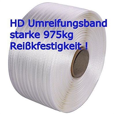 19mm HD Textilband - hochfest gewebt 975kg Reisskraft - Umreifungsband