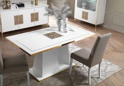 Tisch Modern Esstisch Weiß Tisch Esszimmer Wohnzimmer Luxus Design Tische Neu