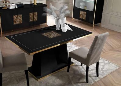 Tisch Modern Esstisch Schwarz Tisch Esszimmer Wohnzimmer Luxus Design Tische Neu