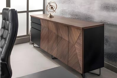 Designer Luxus Kommode Büromöbel Holzschrank Konsole Arbeitszimmer Neu