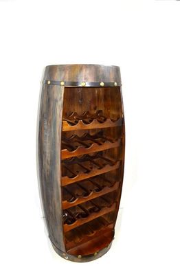 Promondo Weinregal Flaschenregal "Weinfass" groß, 23 Flaschen