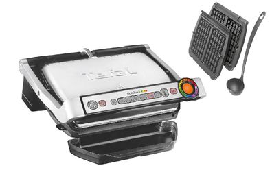 TEFAL GC716D12 Optigrill inklusive Waffelplatten und Kelle