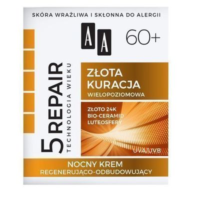 Oceanic AA Age Technology Regenerierende Goldene Nachtcreme 5Repair 60 + , 50 ml