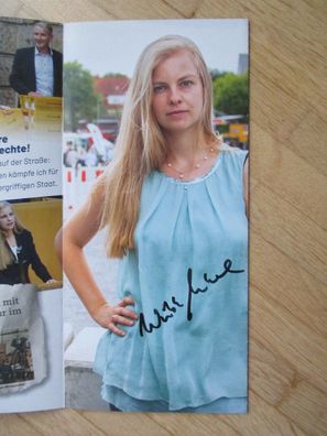 Thüringen MdL AfD Politikerin Wiebke Muhsal - handsigniertes Autogramm!!!