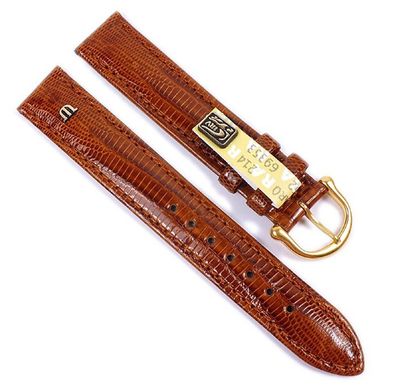 Maurice Lacroix Uhrarmband | echt Eidechsen Leder braun glänzend 21550G