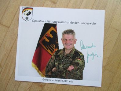 Bundeswehr Generalleutnant Alexander Sollfrank - handsigniertes Autogramm!!!