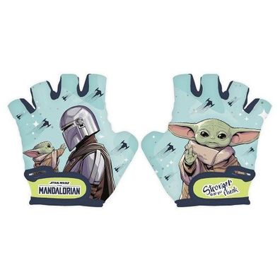 Star Wars Fahrradhandschuhe Mandalorian, Größe XS, fingerloser Schutz-Handschuh