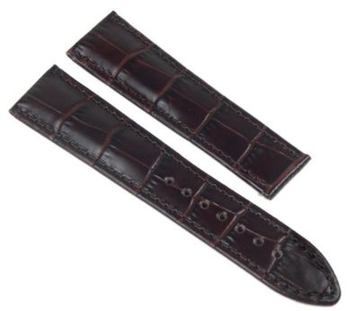 Maurice Lacroix Uhrenband 20mm Leder braun für Le Classic Faltschließe