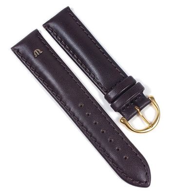 Maurice Lacroix Galant Uhrenarmband Leder matt dunkelbraun 20mm 22498G