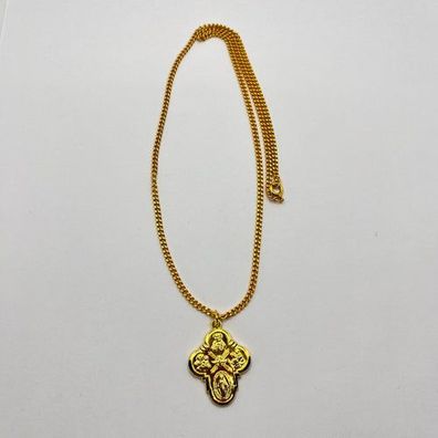 6402 Vintage Rhodium Vergoldet Halskette 50cm