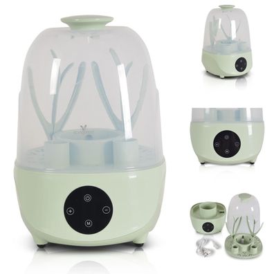 B-Ware Cangaroo Sterilisator Verde 4 in 1 Flaschenwärmer, für 6 Flaschen, grün