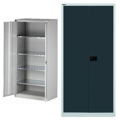 Flügeltürenschrank Universal für 5 OH • T 500 mm • Bisley HC782S4G-525