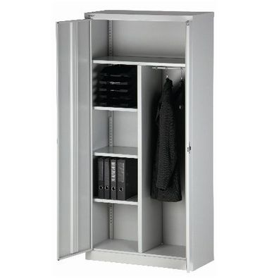 Flügeltürenschrank Universal mit Garderobeneinsatz • Bisley E782AAG-645