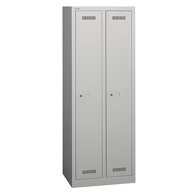 MonoBloc™ Garderobenschrank • 2 Abteile • Tiefe 500 mm • Bisley ML06D1