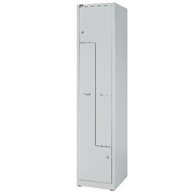 LIGHT Z-Garderobenschrank • 1 Abteil / 2 Fächer • Tiefe 500 mm • Bisley GL04Z