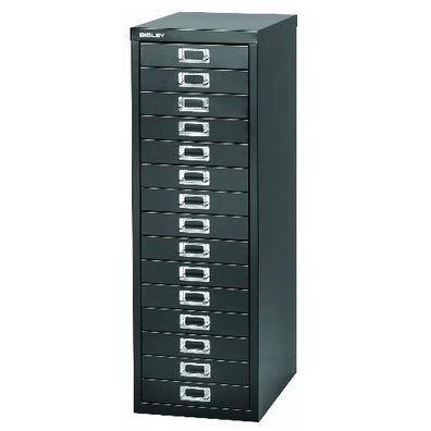 MultiDrawer™ Schubladenschrank • 15 Schübe á Höhe 51 mm • Bisley L3915-633