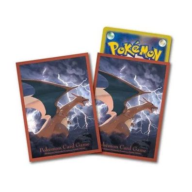 Pokemon Karten Hüllen Premium 64x Glurak Sleeves TCG