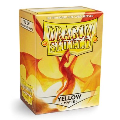 Dragon Shield Kartenhüllen 63 x 88mm Matte Sleeves Yellow (100)