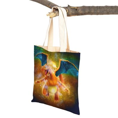 Pokemon Beutel Tasche Glurak 3D Motiv Jute Tüte