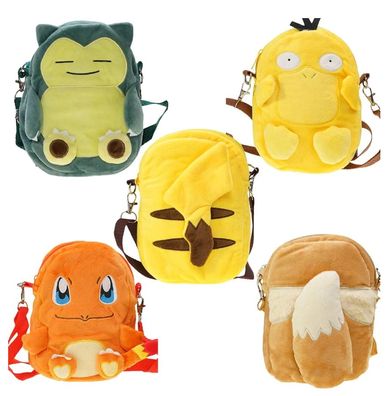 Pokemon Rucksack Kinder Tasche Schule Pikachu Glumanda Evoli Enton Mimigma