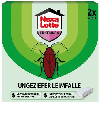 NEXA LOTTE® Ungeziefer Leimfalle, 2 Stück