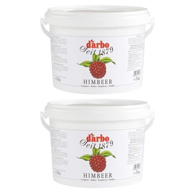 Food-United Himbeer Fruchtaufstrich 2x 2kg Vorrats-Eimer von DARBO