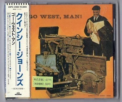 Quincy Jones CD GO WEST, MAN © 1989 Japan MCA 28P2-2484 OBI NEW SEALED NEU OVP