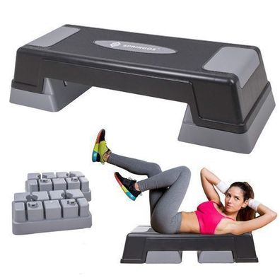 Steppbrett Aerobic 3 Stufen höhenverstellbar Fitness Stepper Step Bench Stepbank