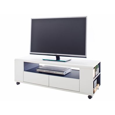 TV-Board Chelan 1 weiß Melamin 119x46x43 cm Wohnzimmer Lowboard