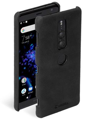 Krusell Cover Leder HardCase Schale Hülle Tasche für Sony Xperia XZ2 Premium