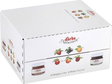 Food-United MINI-KONFITÜRE EXTRA Erdbeere Naturrein Set 60x 28g von DARBO