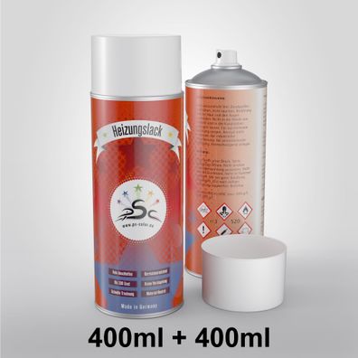 2 x Heizkörperlack Spray Graubraun 400 ml RAL 8019