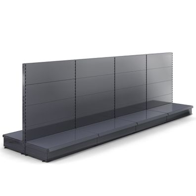Brooklyn | Gondel Mittelraumregal | B400xH135cm | Komplett Set | Mittelgondel, Verka