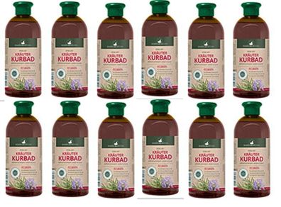 Herbamedicus Kräuterbad Rosmarin Kurbad entspannende, 12x 500ml