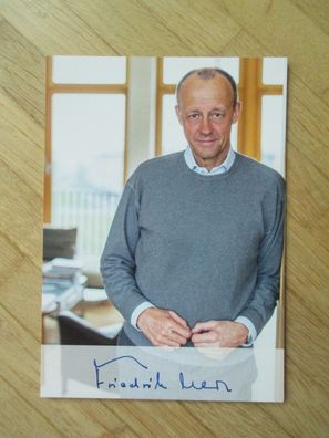 CDU Vorsitzender Politiker MdB Friedrich Merz - gedrucktes Autogramm!